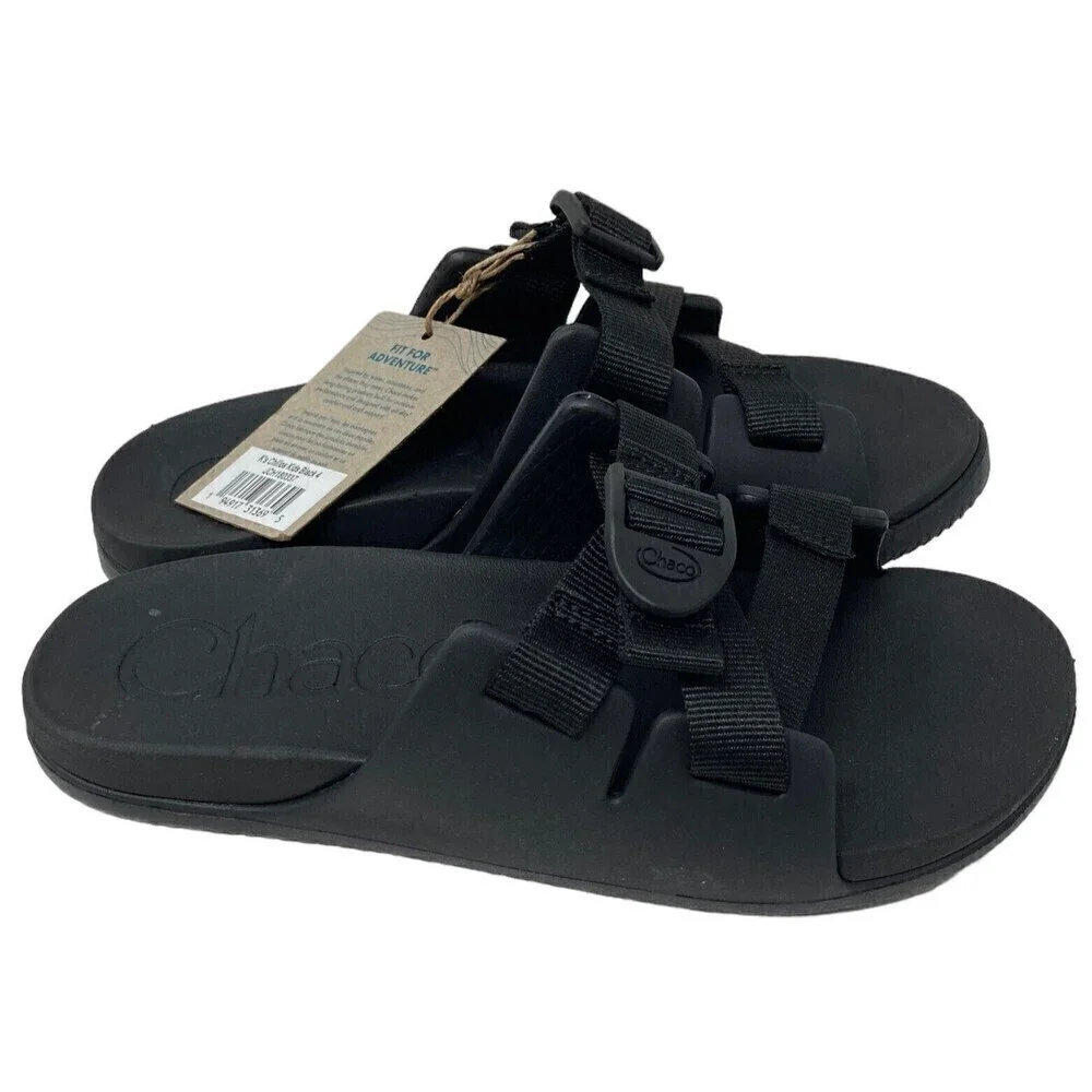 Chaco Chillos Kids Slip-On Sandals Size 4M Ultralight Comfort Black